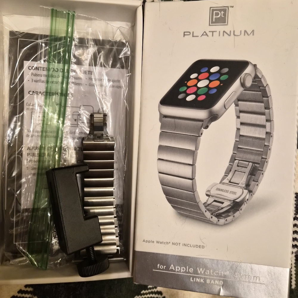 Silver Stainless Steel Link Band for Apple Watch
